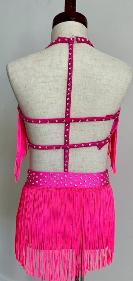 Child Large - HOT Pink 2 Piece with Fringe - Patrick