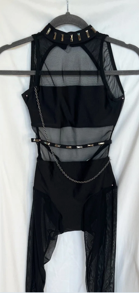 Adult XS - Black Unitard Semi-Custom Costume