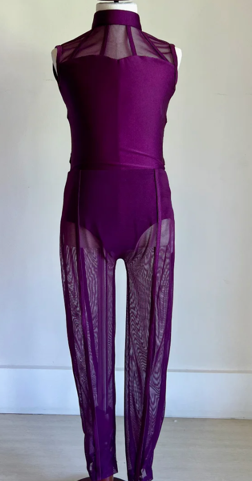 Child Large - Deep Purple Unitard / LA Design