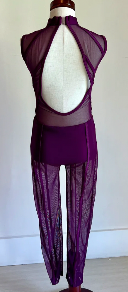 Child Large - Deep Purple Unitard / LA Design