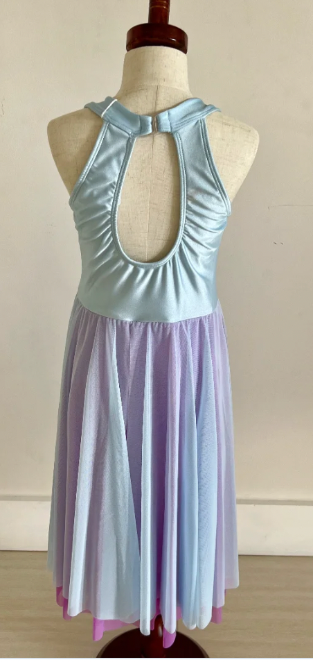 Adult XS - Light blue & purple dress - Ballet