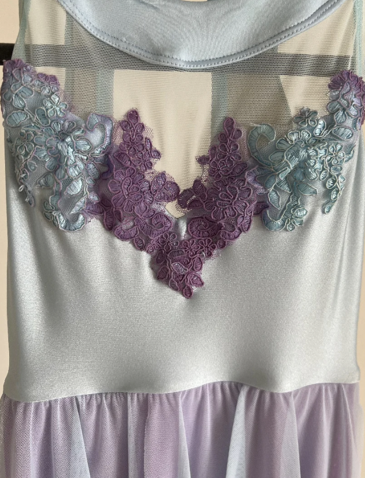 Adult XS - Light blue & purple dress - Ballet