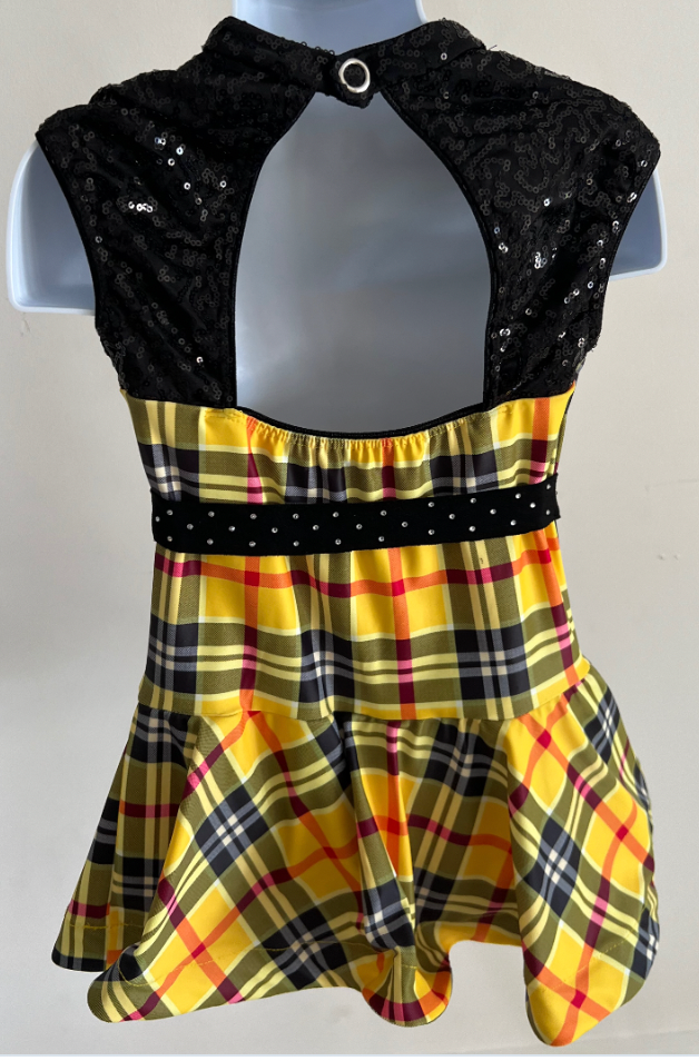 Child Small - Revolution "Status Quo" - Yellow Plaid Dress