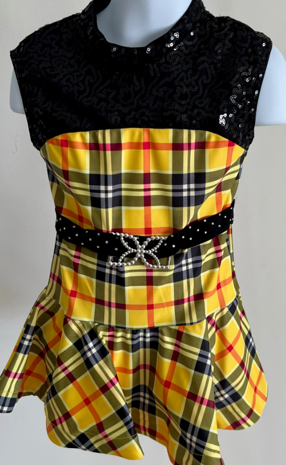 Child Small - Revolution "Status Quo" - Yellow Plaid Dress